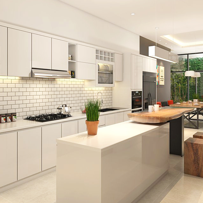 Nội thất phòng bếp nhà phố hiện đại